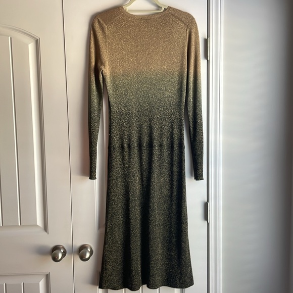 NWT Joseph Crew Neck Metallic Sweater Dress - Picture 5 of 10
